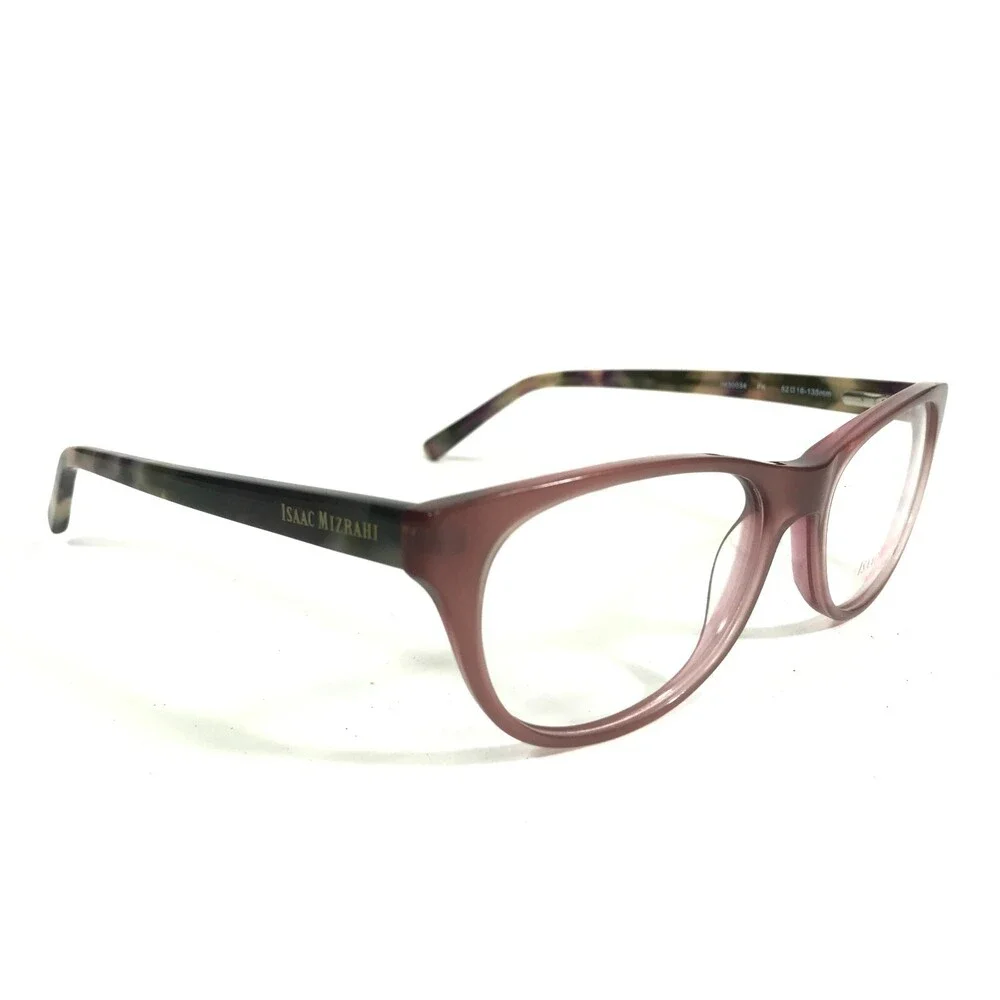Isaac Mizrahi Eyeglasses Frames IM30034 Clear Purple Tortoise Cat Eye 52-16-135